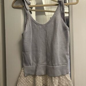 Club Monaco Light Blue Emberlynn Sweater Tank - Size XS